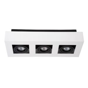Laagste prijs - Lucide PlafondspotXirax 3 x 5W wit - 09119/16/31