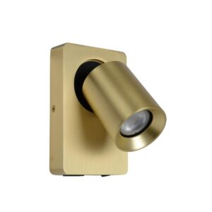 Laagste prijs - Lucide BedlampjeNigel met USB oplaadpunt goud - 09929/06/02