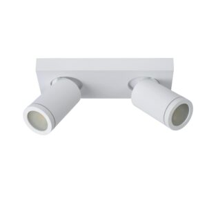 Laagste prijs - Lucide PlafondspotTaylor IP44 2-lichts wit - 09930/10/31