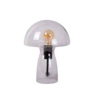 Laagste prijs - Lucide TafellampjeFungo smoked - 10514/01/65