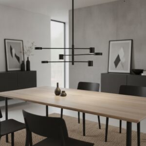 Laagste prijs - Lyora Zwarte hanglampNordik S design - 110156