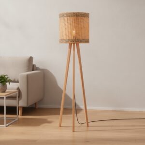 Laagste prijs - Lyora VloerlampPlette rotan - 111029