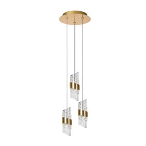 Laagste prijs - Lucide Design hanglampKligande 3-lichts goud - 13496/21/02