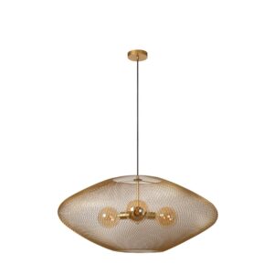 Laagste prijs - Lucide Gaas hanglampMesh Ø 85cm goud voor vide - 21423/88/02