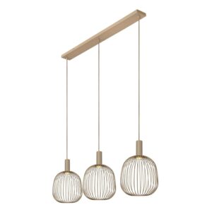 Laagste prijs - Lucide 3-lichts hanglampEsterel zand bruin mini GU10 - 21446/03/41