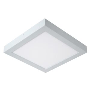 Laagste prijs - Lucide PlafonniereBrice-Led 30cm vierkant IP44 wit - 28117/30/31