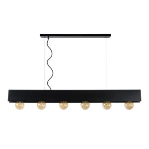 Laagste prijs - Lucide Design hanglampSurtus 6-lichts zwart - 30474/06/30