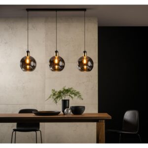 Laagste prijs - Lucide 3-lichts hanglampJulius smoke glas - 34438/03/65