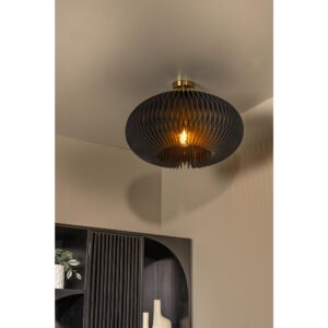 Laagste prijs - Lucide PlafonniereArmoni Ø 52cm zwart - 42101/52/30