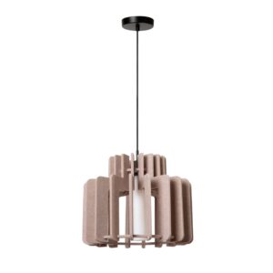 Laagste prijs - Lucide Design hanglampRollo 40cm zand bruin - 45491/40/41