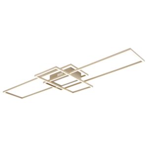 Laagste prijs - Globo Zand bruine plafondlampSaunders langwerpig - 48468-60S