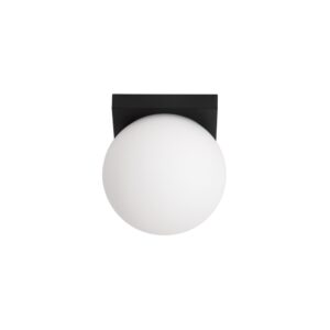 Laagste prijs - Lucide PlafondlampTassa zwart met witte bol - 57150/10/30