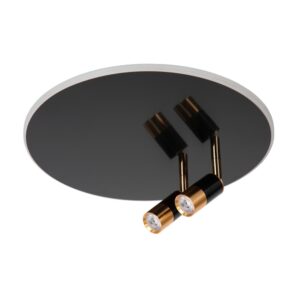 Laagste prijs - Lucide Design plafondlampJubel zwart Ø 40cm - 71100/40/09