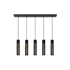 Laagste prijs - Lucide Design hanglampLionel 5-lichts zwart - 73406/05/30