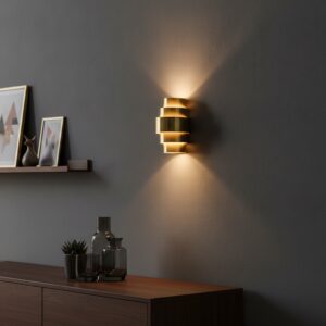 Laagste prijs - Artdelight Design wandlampRolls brons - WL ROLLS BR