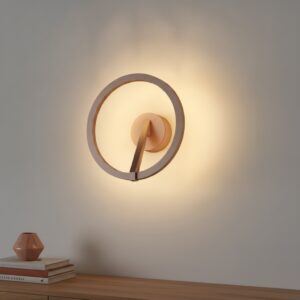 Laagste prijs - Artdelight Design wandlampOregon Ø 22cm - Brons geborsteld - WL OREGON BG