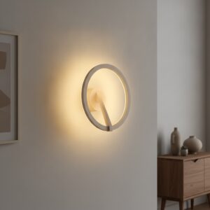 Laagste prijs - Artdelight Design wandlampOregon Ø 22cm - Champagne - WL OREGON CP
