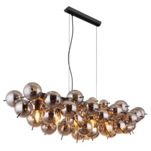 Laagste prijs - Globo Unieke hanglampUdo smoke glas 100cm - 15633H1S