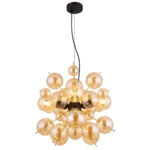 Laagste prijs - Globo Unieke hanglampUdo amber glas Ø 51cm - 15633H2A