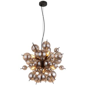 Laagste prijs - Globo Unieke hanglampUdo smoke glas Ø 55cm - 15633HS
