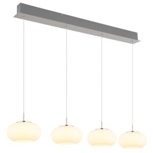 Laagste prijs - Globo Design hanglampQuintara 4-lichts nikkel - 15744-4HN