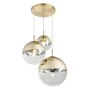 Laagste prijs - Globo 3-lichts hanglampVarus goud - 15855-3