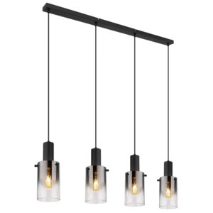 Laagste prijs - Globo 4-lichts hanglampFlorentina zwart design - 15907-4H