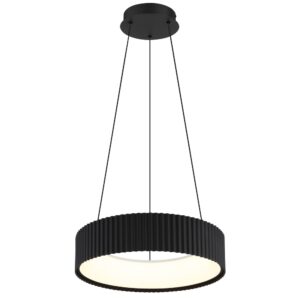 Laagste prijs - Globo Design hanglampKemp zwart Ø 46cm - 15924S