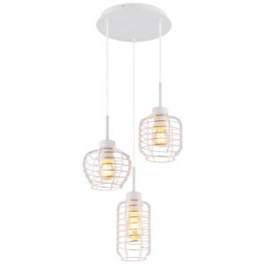 Laagste prijs - Globo 3-lichts hanglampNesa wit - 15932-3