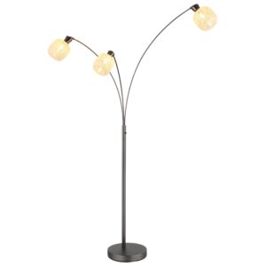 Laagste prijs - Globo 3-licht vloerlampBrokana gunmetal - 15945-3S