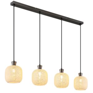 Laagste prijs - Globo 4-lichtst hanglampBrokana gunmetal - 15945-4H