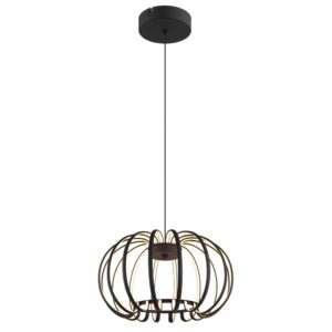 Laagste prijs - Globo Zwarte hanglampRibbon design - 15946B