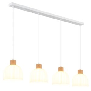 Laagste prijs - Globo 4-lichts hanglampSwanson wit - 15979-4HW
