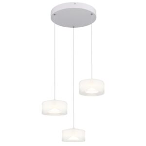 Laagste prijs - Globo Design hanglampBelinda 3-lichts wit - 16024-3W