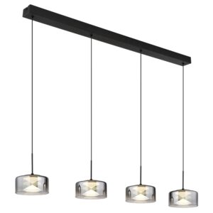 Laagste prijs - Globo Design hanglampBelinda 4-lichts zwart - 16024-4