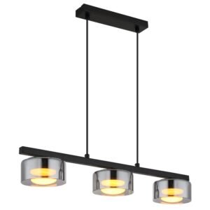 Laagste prijs - Globo Design hanglampHiggins zwart - 16055-3HS