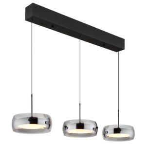 Laagste prijs - Globo Design hanglampLivion zwart - 16058-3