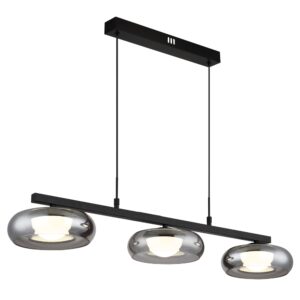 Laagste prijs - Globo Design hanglampCarlene 3-lichts zwart - 16700-3H