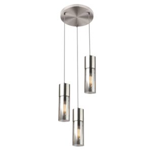 Laagste prijs - Globo 3-lichts hanglampAnnika nikkel design - 21000-3HN