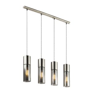 Laagste prijs - Globo 4-lichts hanglampAnnika nikkel design - 21000-4HN