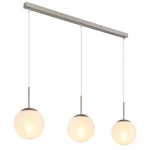 Laagste prijs - Globo Design hanglampKop nikkel 3-lichts recht - 30520301