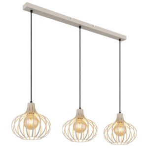 Laagste prijs - Globo Design hanglampMateo 3-lichts crème - 33370319