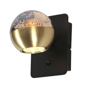 Laagste prijs - Steinhauer Led wandlampBelluno messing met glas - dimbaar - 4588ME