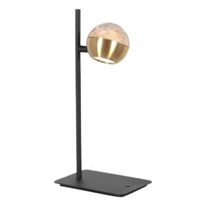 Laagste prijs - Steinhauer Led bureaulampBelluno messing met zwart - dimbaar - 4589ME
