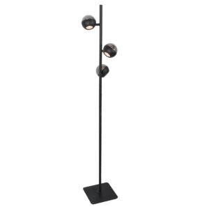 Laagste prijs - Steinhauer Led vloerlampBelluno 3-lichts zwart - glas - 4590ZW