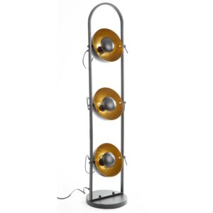 Laagste prijs - Globo VloerlampOle zwart met goud - 46150345X