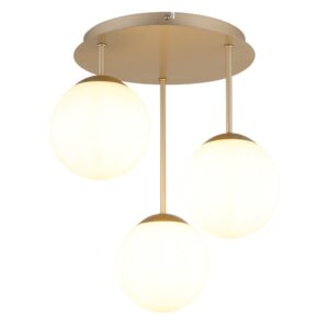 Laagste prijs - Globo 3-lichts plafondlampHarmon champagne - 47441-3CH