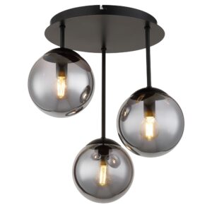 Laagste prijs - Globo 3-lichts plafondlampHarmon zwart - 47441-3S