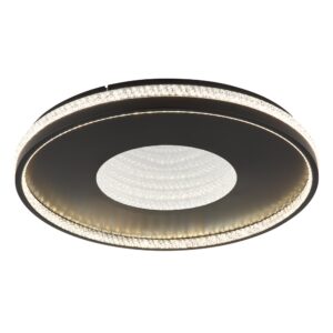 Laagste prijs - Globo PlafonniereShirley zwart met kristal - 48563-40