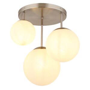 Laagste prijs - Globo PlafondlampKop nikkel - 60520301